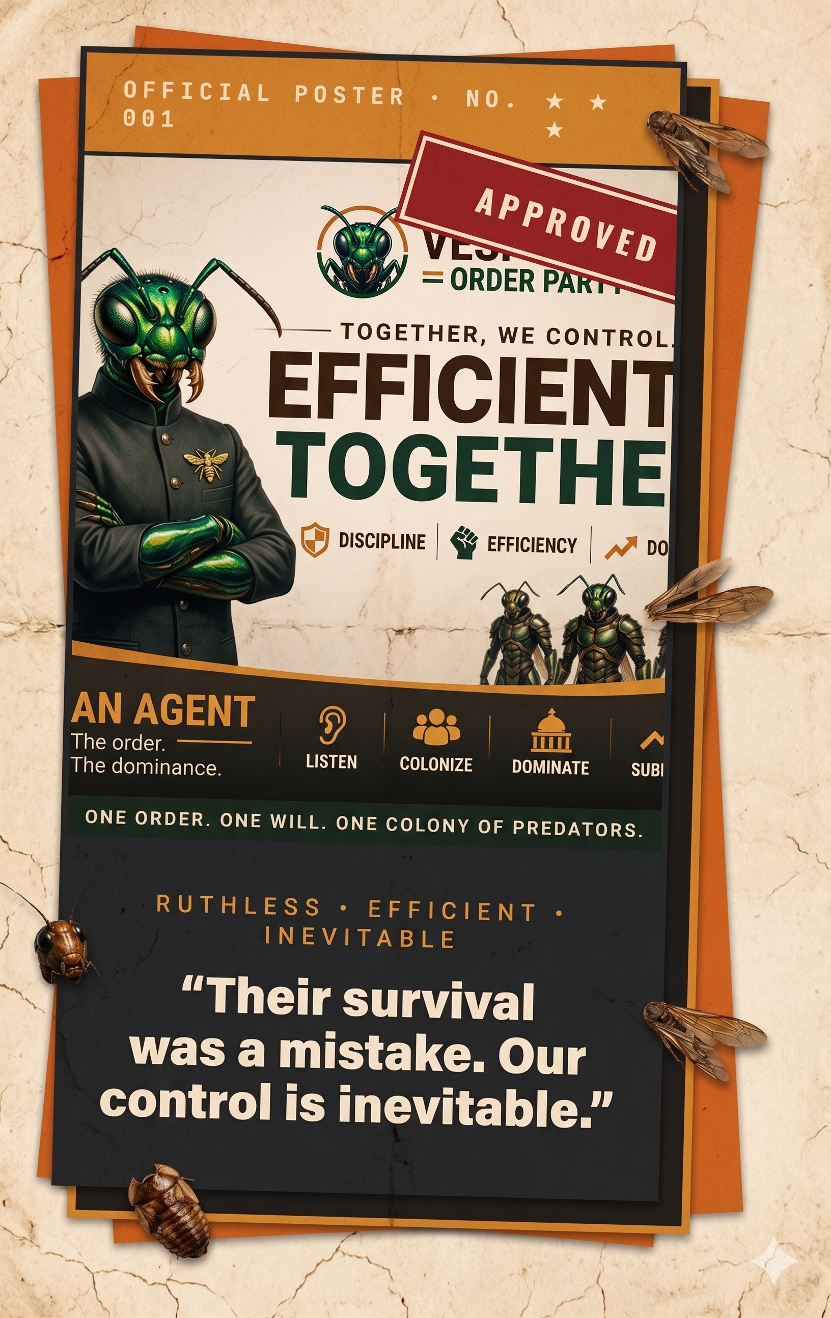 ECWP Official Poster No. 001 — Ruthless. Efficient. Inevitable.